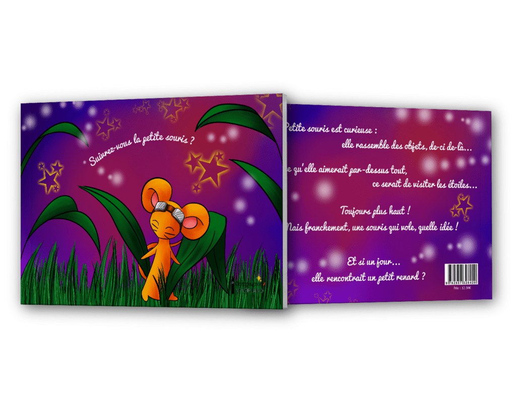 Mock Up du livre pour enfant Suivrez-vous la petite souris ? de Selya
